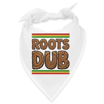Roots Dub Holz - Bandana - Weiß - Vorne