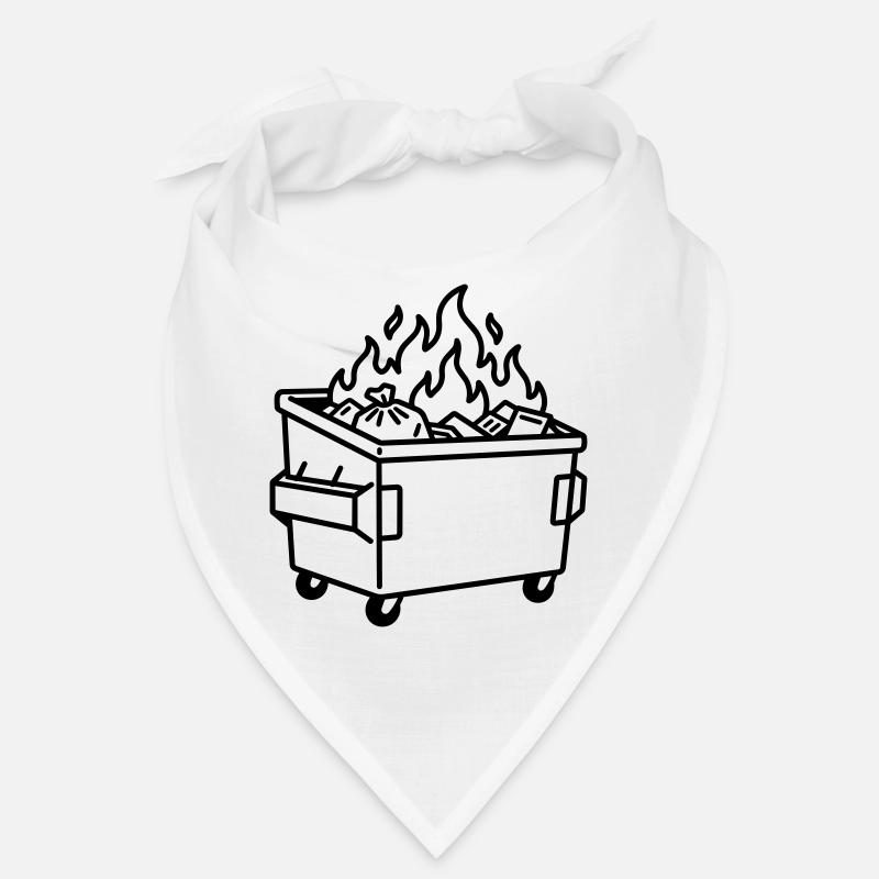 Müllcontainer-Feuer Bandana