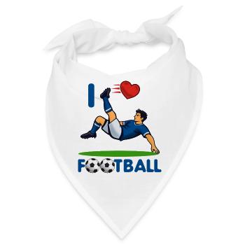 HerzKick Fallrückzieher Fußball - Bandana - Weiß - Vorne