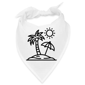 Strand - Bandana - Weiß - Vorne