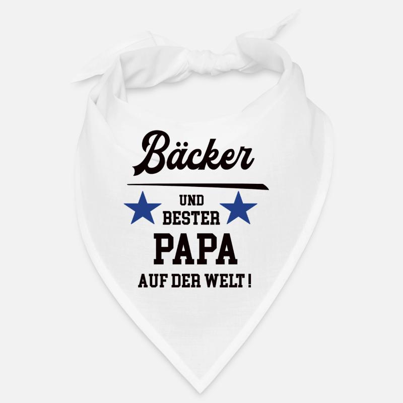 Bäcker Baecker Bester Papa Bäckerei Konditorei Bandana