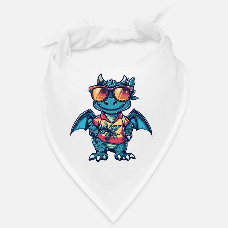 Drache Comic Urlaub Bandana