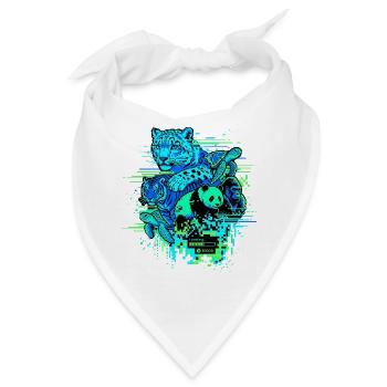 Animal Glitch - Bandana - Weiß - Vorne