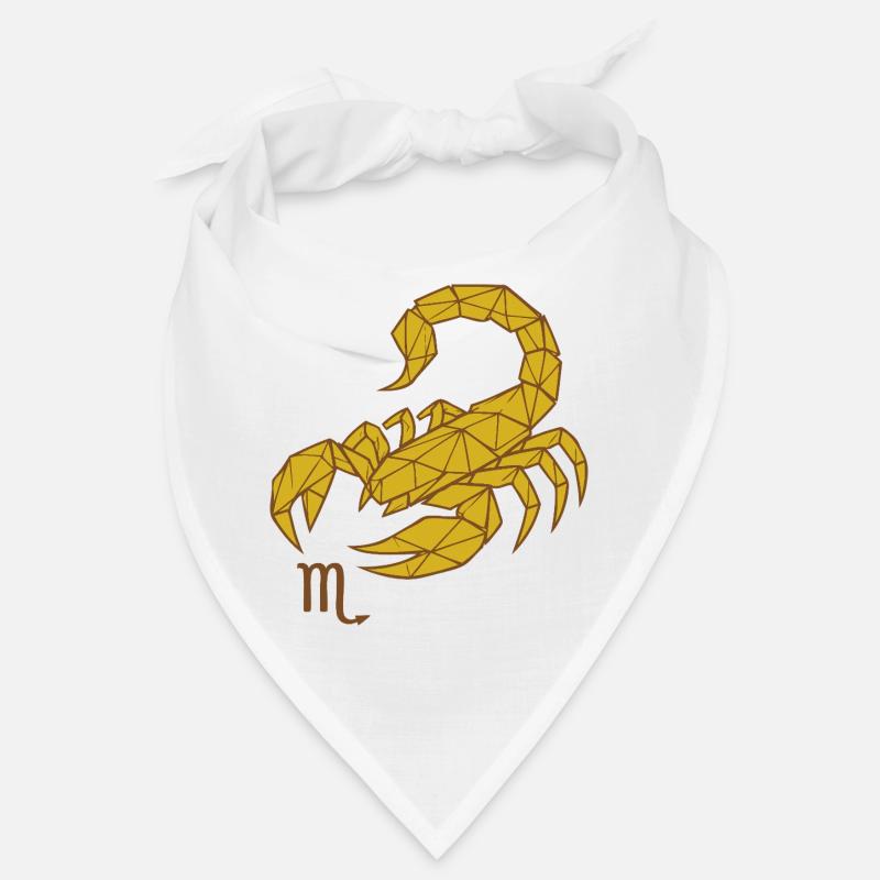 Geometric Gold Scorpio -Scorpio Bandana