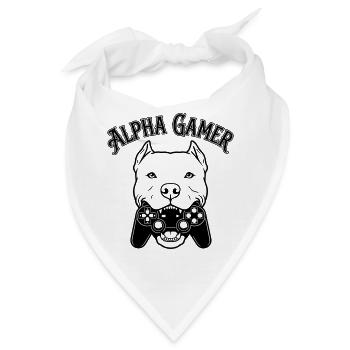 Alpha Gamer - Bandana - Weiß - Vorne