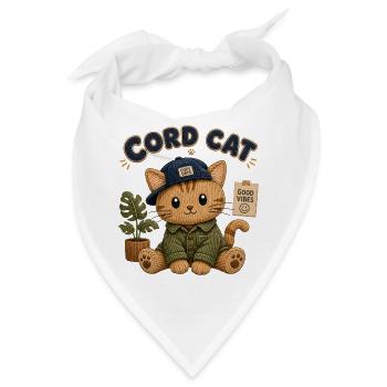 Cord Cat Kuschelkatze Cozy Days - Bandana - Weiß - Vorne