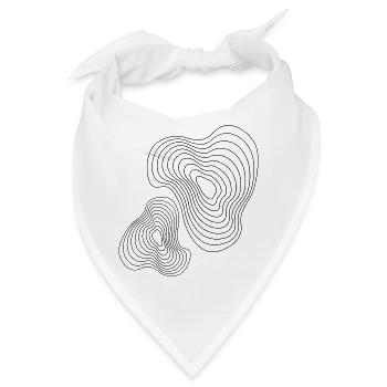 Design von Plasmageometrischen Linien - Bandana - Weiß - Vorne