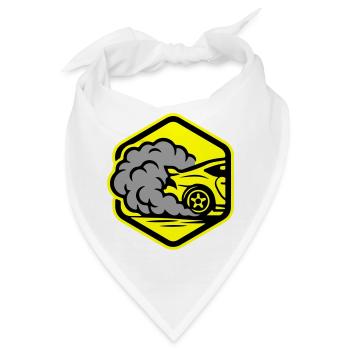 Auto Gas Symbol Autorennen - Bandana - Weiß - Vorne