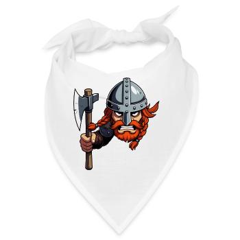 Grimmiger Germane - Bandana - Weiß - Vorne