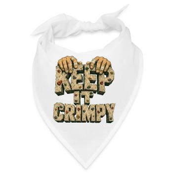 Keep It Crimpy Klettern Boulder Griff Crimp Fels - Bandana - Weiß - Vorne