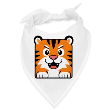Tiger - Bandana - Weiß - Vorne