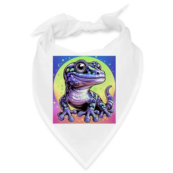 Gecko - Bandana - Weiß - Vorne