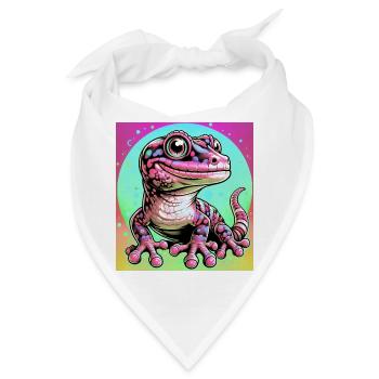 Gecko - Bandana - Weiß - Vorne