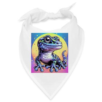 Gecko - Bandana - Weiß - Vorne