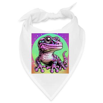 Gecko - Bandana - Weiß - Vorne