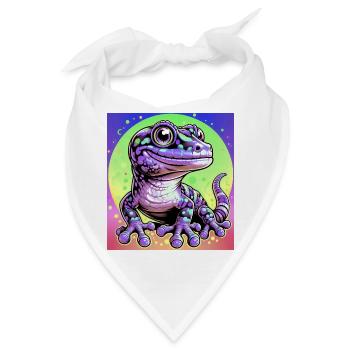 Gecko - Bandana - Weiß - Vorne