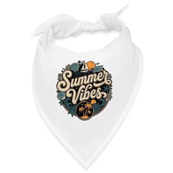 Summer Vibes Retro - Bandana - Weiß - Vorne
