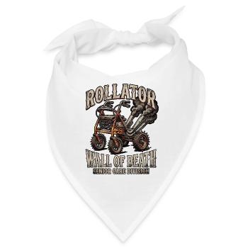Heavy Metal Rollator - Bandana - Weiß - Vorne