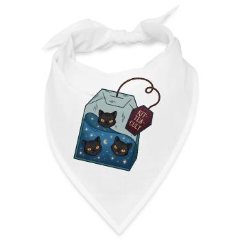 Katzentee Kult Box - Bandana - Weiß - Vorne