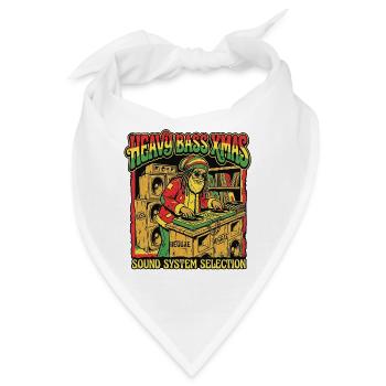 Christmas Soundsystem Dub Reggae - Bandana - Weiß - Vorne