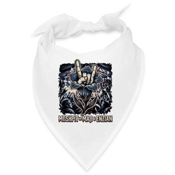 Heavy Metal Enzian - Bandana - Weiß - Vorne