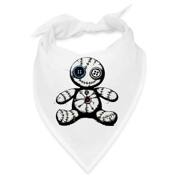 Voodoo Puppe  - Bandana - Weiß - Vorne