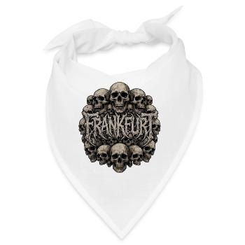 Frankfurt Death Metal Schädel - Bandana - Weiß - Vorne