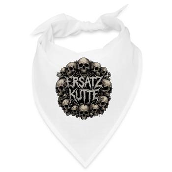 Heavy Metal Ersatz Kutte - Bandana - Weiß - Vorne