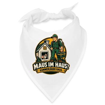Maus im Haus - Bandana - Weiß - Vorne
