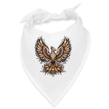Feuerwerk Phönix - Bandana - Weiß - Vorne