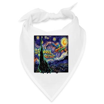 Van Goghs Sternennacht Wildstyle Burner - Bandana - Weiß - Vorne