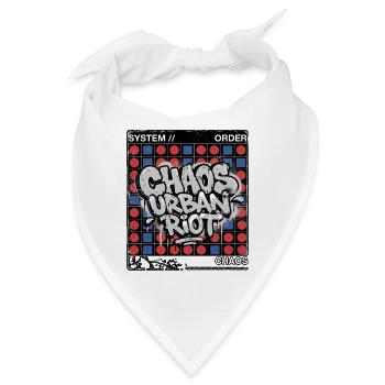 Raster Throw up Graffiti - Bandana - Weiß - Vorne