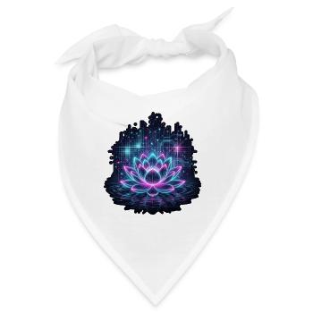Cyber Botanics Biolumineszenz Futuristische Natur - Bandana - Weiß - Vorne