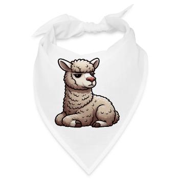 Alpaka lama Alpakabesitzer Alpakaliebhaber Lamas - Bandana - Weiß - Vorne