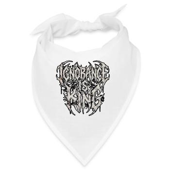 Ignorance Is King Heavy Metal - Bandana - Weiß - Vorne