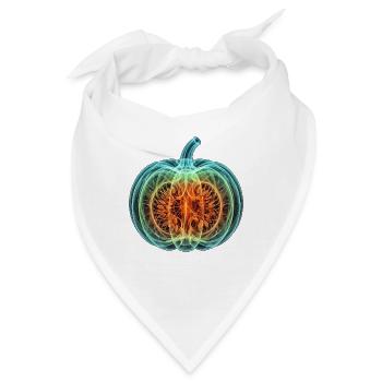 Röntgen Kürbis Vegan - Bandana - Weiß - Vorne
