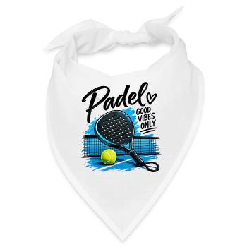 Padel Sport -Good Vibe Only - Bandana - Weiß - Vorne
