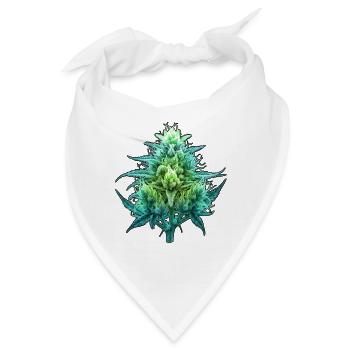 Röntgen Cannabis Blüte - Bandana - Weiß - Vorne