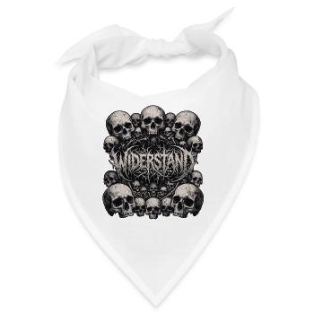 Death Metal Widerstand - Bandana - Weiß - Vorne