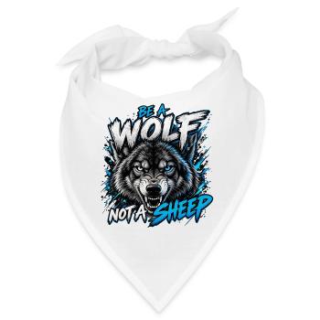 SeiWOLF - KeinSchaf - Bandana - Weiß - Vorne