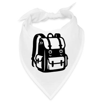 Wanderrucksack Outdoor Icon - Bandana - Weiß - Vorne