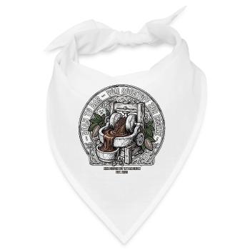Roh Kakao Gottes Nahrung - Bandana - Weiß - Vorne
