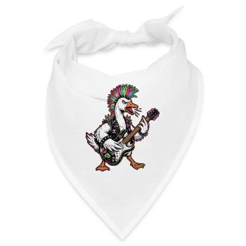 Punker Gans - Bandana - Weiß - Vorne