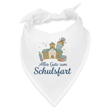 Schulstart Glücksillustration - Bandana - Weiß - Vorne