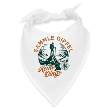 Gipfel Sammler - Bandana - Weiß - Vorne