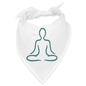 Yoga Und Meditation - Bandana - Weiß - Vorne