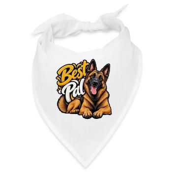 Belgischer Schäferhund - Bandana - Weiß - Vorne