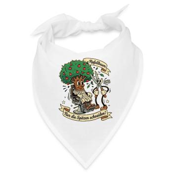 Apfelbaum Pfleger - Bandana - Weiß - Vorne