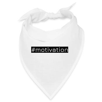 #motivation - Bandana - Weiß - Vorne