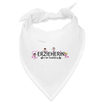 Erzieherin in der Ausbildung  - Bandana - Weiß - Vorne